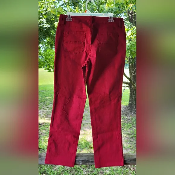 Bandolino mandie red jeans size 10 - Picture 2 of 4